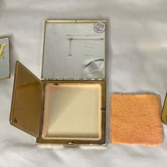 VTG NEW WADSWORTH GOLD TONE & PILCHER SILVER PLATED & NIBS HOLD TITE COMPACTS - Picture 6 of 10